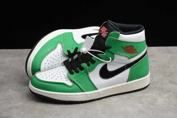Air Jordan 1 White Green Black DB4612-300