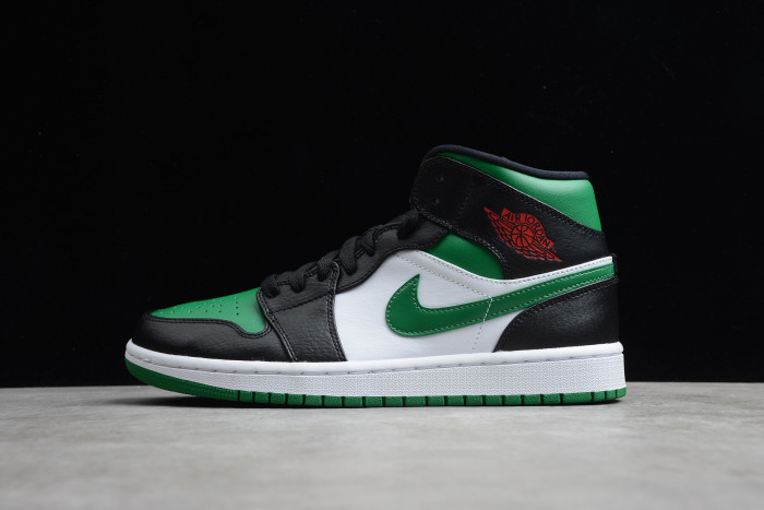 Air Jordan 1 Mid 'Pine Green' / 'Green Toe' 554724-067