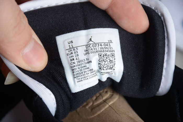 Air Jordan 1 Low Black Blue White UNC Shoes DC0774-041