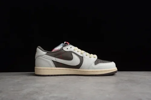 Travis Scott x Air Jordan 1 Reverse Mocha Brown and White DM7866-162