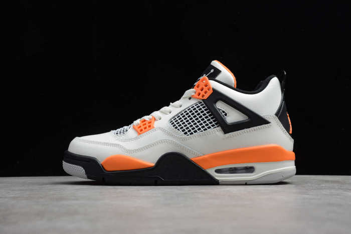 Air Jordan 4 Line Sand White Black Orange