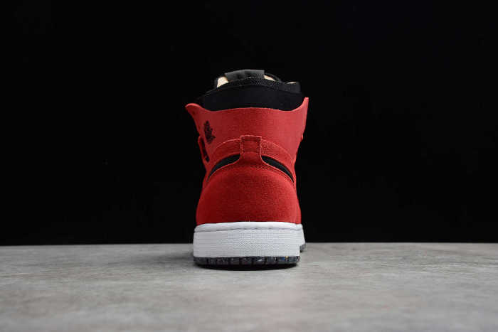 Air Jordan 1 Zoom Air CMFT Crater Gym Red Black White Suede CT0978-600