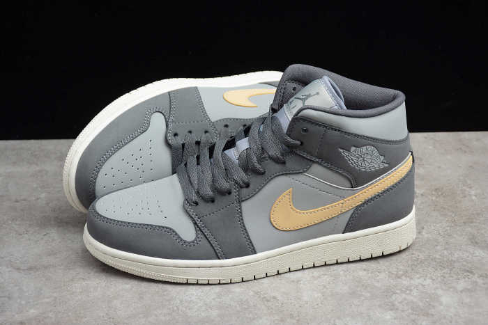 Air Jordan 1 Phat 'Yellow' Grey Onyx (W) BQ6472