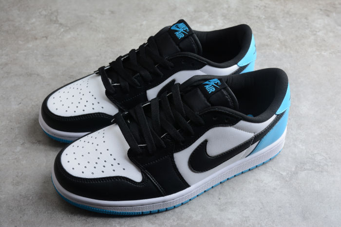 Air Jordan 1 Retro Low OG Dark Powder Blue UNC  White Black CZ0790-104