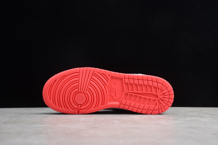 Air Jordan 1 Mid Half Blue Polka Dot Swoosh (GS) 555112-400