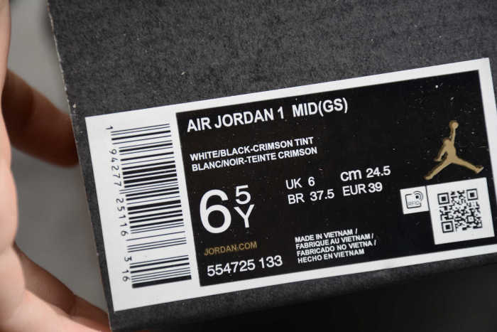 Air Jordan 1 Mid Retro Crimson Tint Pink [554725-133]