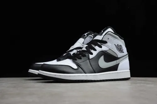 Air Jordan 1 Retro Mid White Shadow 554724-073