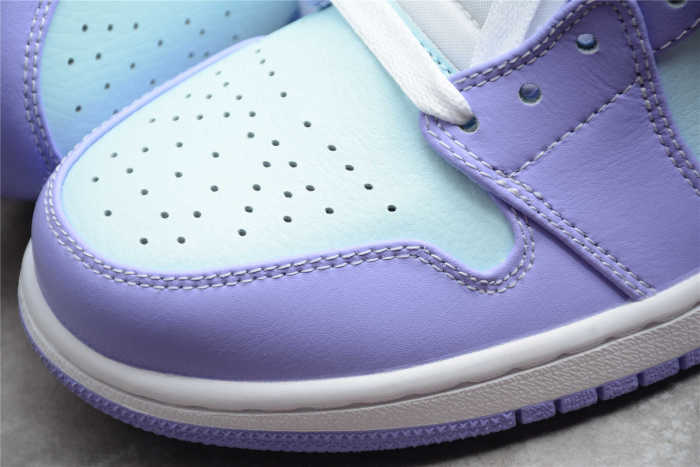 Air Jordan 1 Mid Purple Aqua 554724-500