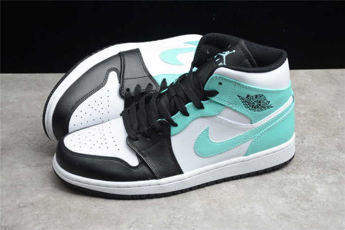 Air Jordan 1 Mid White Tropical Twist Black 554724-132