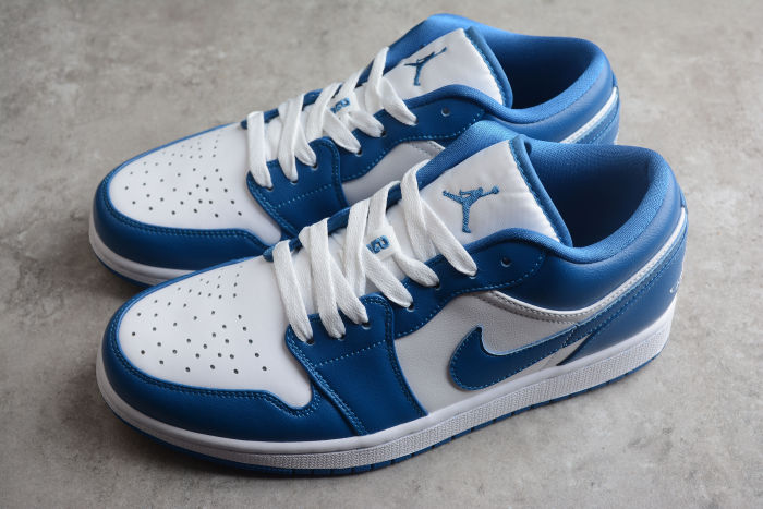 Air Jordan 1 Low Dark Marina Blue White DC0774-114