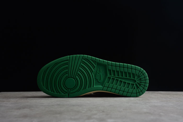 Air Jordan 1 Low Custom 'Green Stadium' Black White