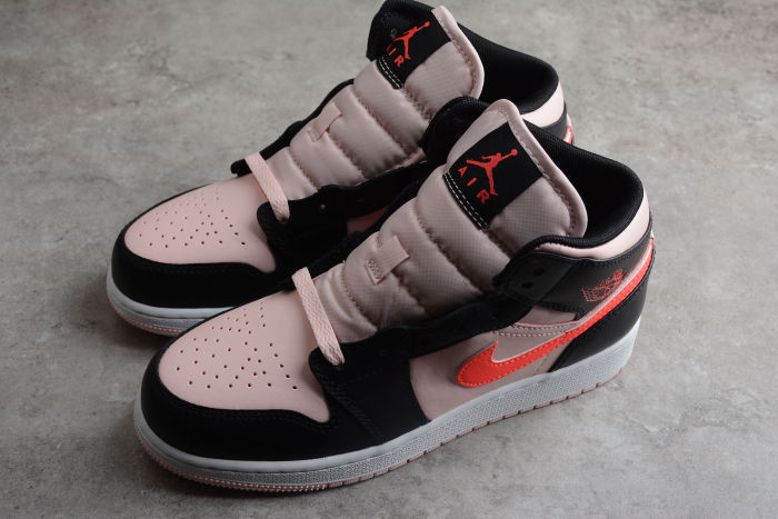 Air Jordan 1 Mid SE Anti-slip Black pink