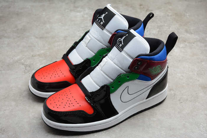 Air Jordan 1 Mid SE Black White Multicolor DB5454-001