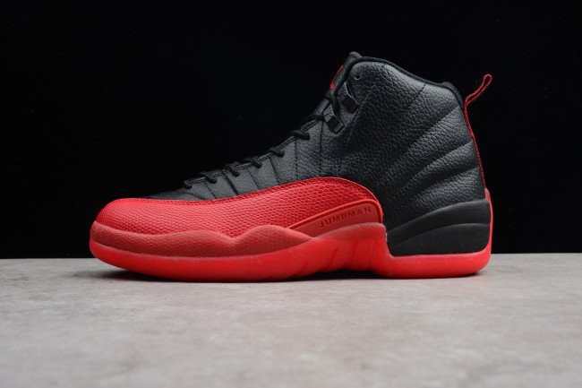 Air Jordan 12 Retro Flu Game Black Red 2016 (130690-002)