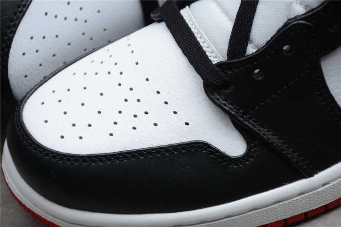 Air Jordan 1 Mid Metallic Red Gym Size 4-16 Red Black White 554724-122