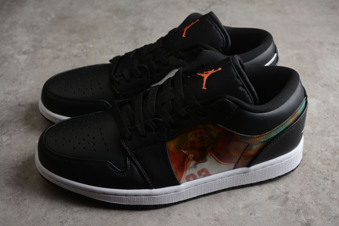 Air Jordan 1 Low GS Hologram DR9497-001 Black White Multi Color