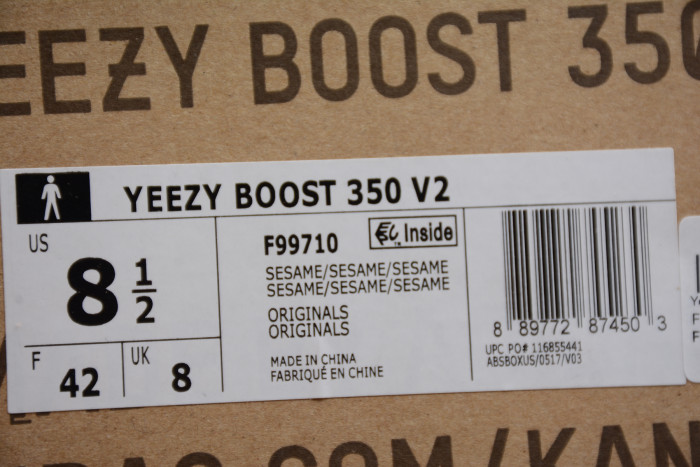 Yeezy 350 Boost V2 “Sesame” F99710