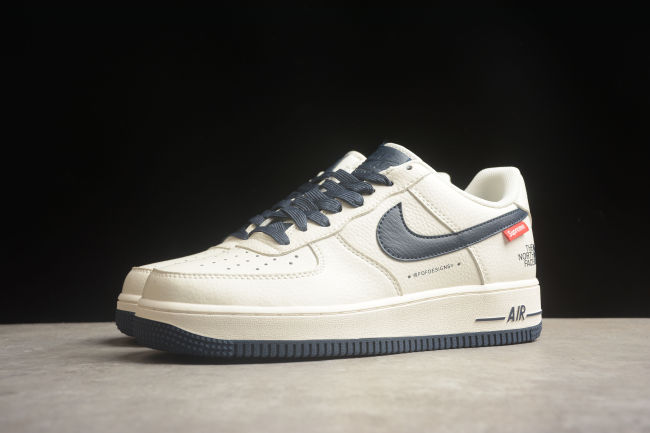 Supreme x The North Face x Nike Air Force 1 07 Low Dark Grey Off White SU2305-008
