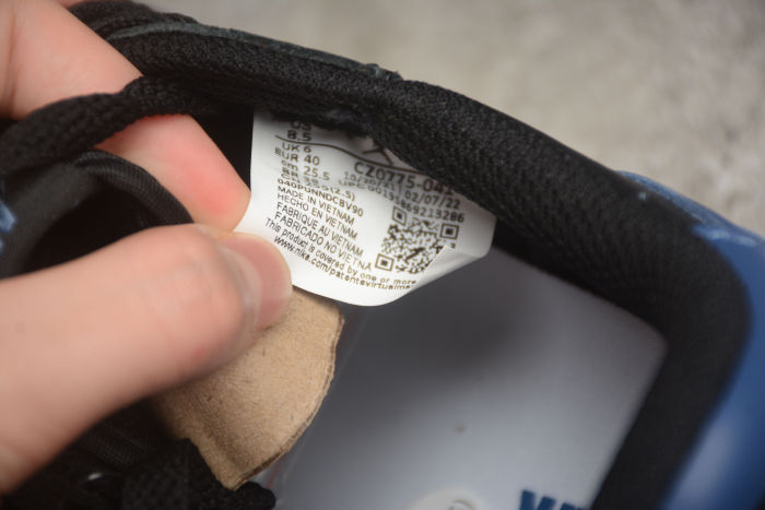 Air Jordan 1 Low Retro OG Mystic Navy Blue CZ0775-041