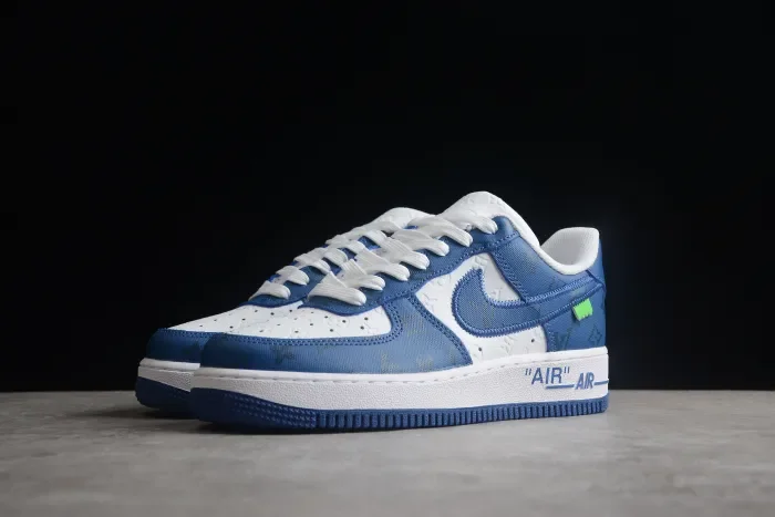 Lv X Air Force 1 Low White Dark Blue MS 0232