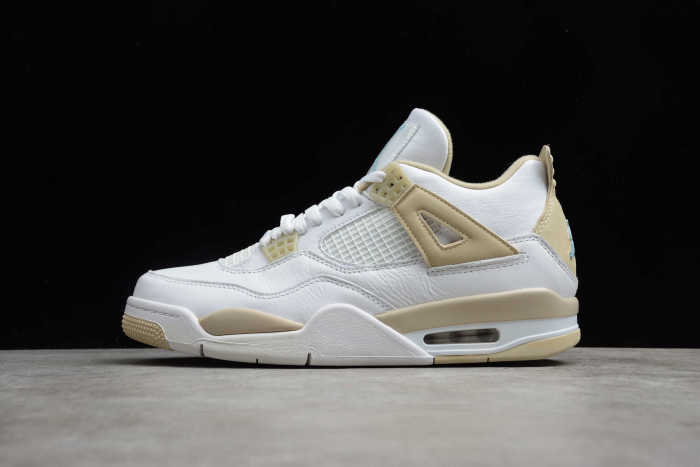 Air Jordan 4 Retro Sand Linen White Yellow 487724-118