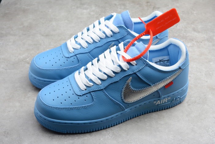 Off-White x Air Force 1 MCA UniversityBlue with Zip-Tie Cl1173-400