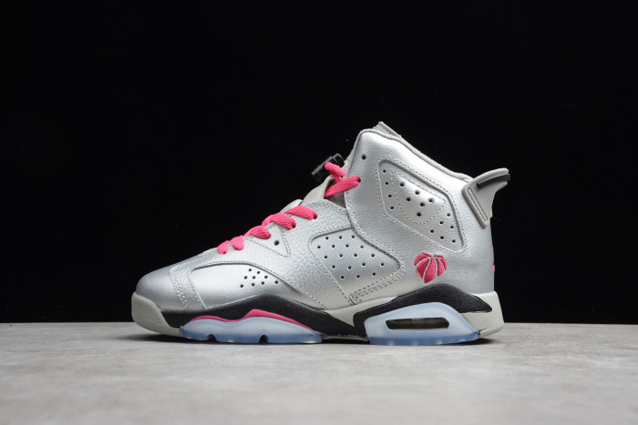 Air Jordan VI 6 Valentine's Day Retro Silver Pink 543390-009