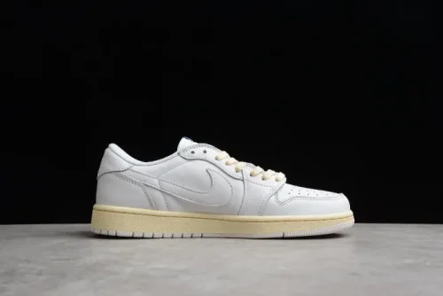 Travis Scott x Fragment x Air Jordan 1 Low Cream White Blue TS CQ3277-100
