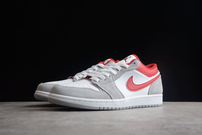 Air Jordan 1 Low SE Light Smoke Grey Gym Red DC6991-016
