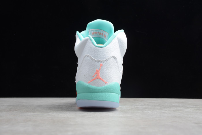 Air Jordan 5 “Light Aqua” White Blue Yellow 440892-100