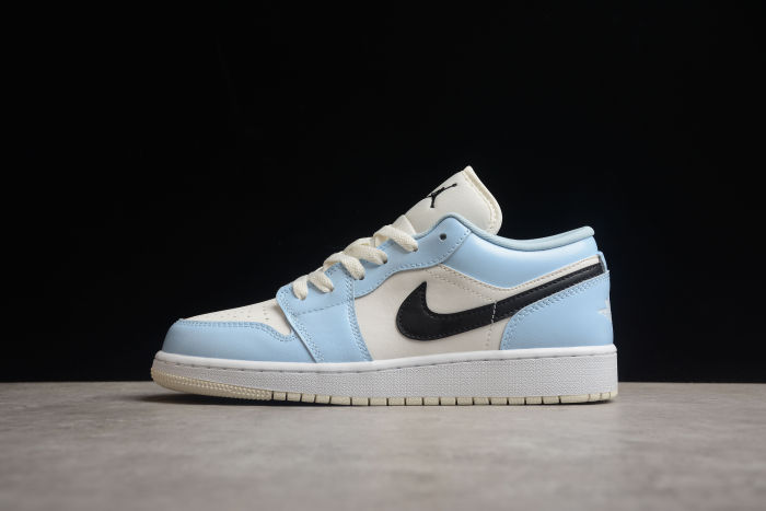 Air Jordan 1 Low Ice Blue Sail White GS 554723-401