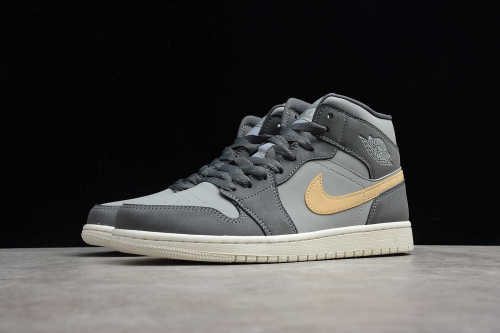 Air Jordan 1 Phat 'Yellow' Grey Onyx (W) BQ6472