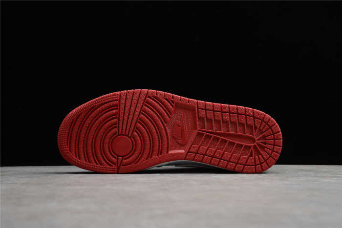 Air Jordan 1 Mid Metallic Red Gym Size 4-16 Red Black White 554724-122