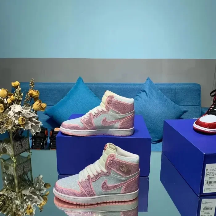 Air Jordan 1 Diamond DIY Pink