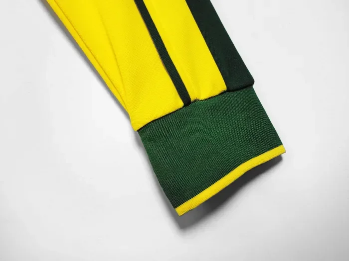 Brazil Home Retro Long Sleeve Jersey 1998