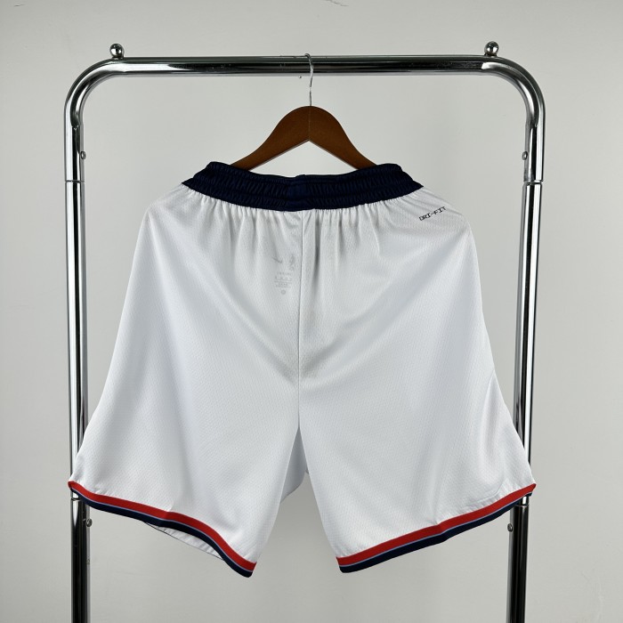 Los Angeles Clippers Team Basketball Shorts White 2025