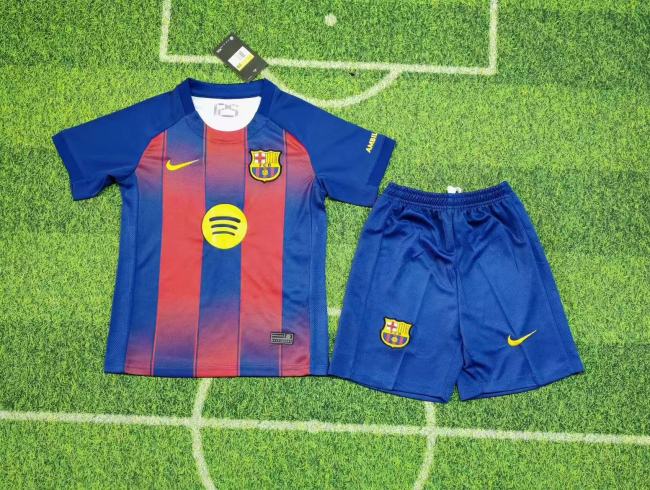Barcelona Home Kids Suit 25/26