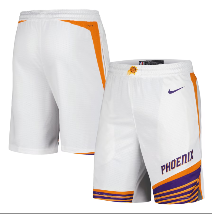 Phoenix Suns Shorts Classic Edition  White 2024