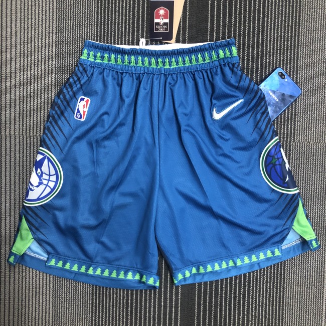 Minnesota Timberwolves Blue Shorts2022 City Edition