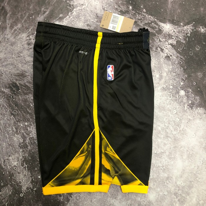 Golden State  Black Basketball Shorts City Edition 23seasom