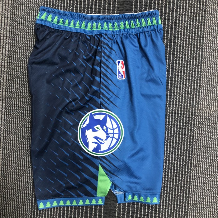 Minnesota Timberwolves Blue Shorts2022 City Edition