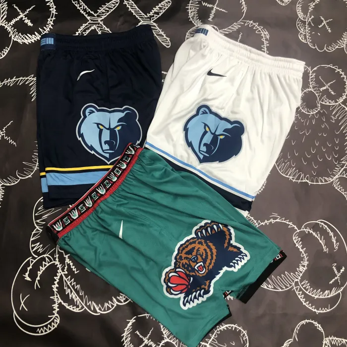 Memphis Grizzlies Swingman Shorts  White 20/21  Icon Edition