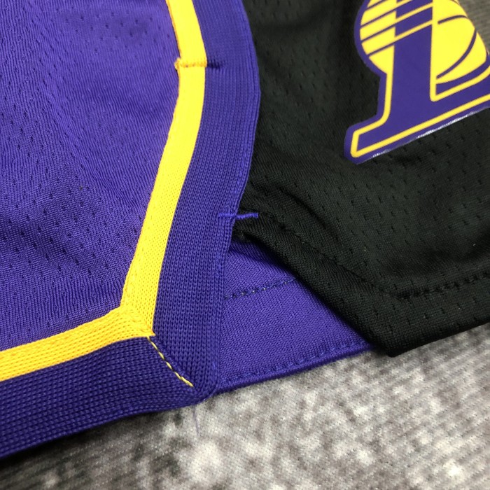 Los Angeles Lakers purple basketball shorts 2023