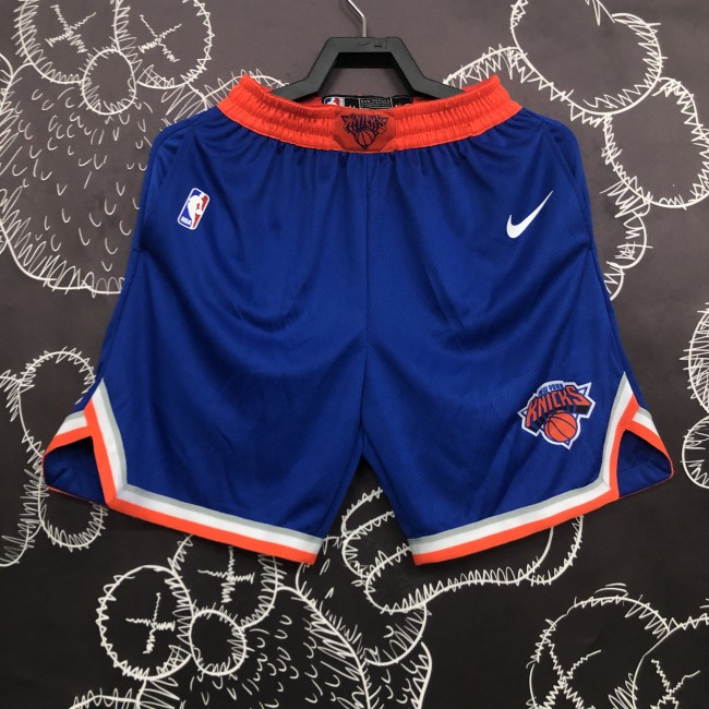 New York Knicks Game-Used Blue Shorts  18/19 Season