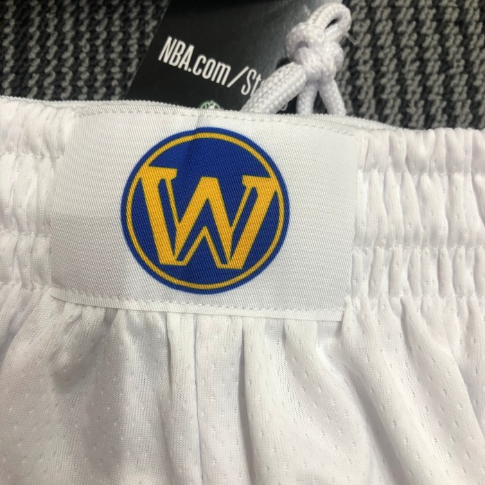 Golden State Warriors  Swingman Shorts  White  Statement Edition  18/19