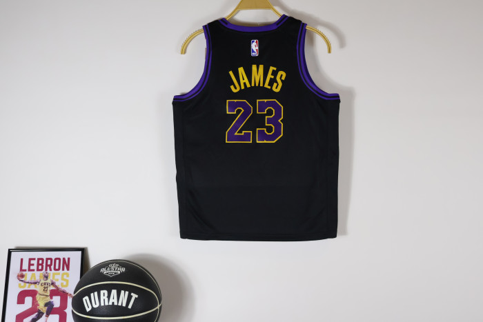 Los Angeles Lakers Kids Jersey City Edition 23/24 NO.23 JAMES