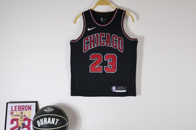 Chicago Bulls KIds Jersey Black NO.23 JORDAN
