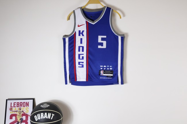 Sacramento Kings Kids Jersey City Edition2024 NO.5 FOX