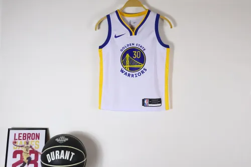 Golden State Warriors Kids Jersey White Icon Edition 2023 NO.30 CURRY
