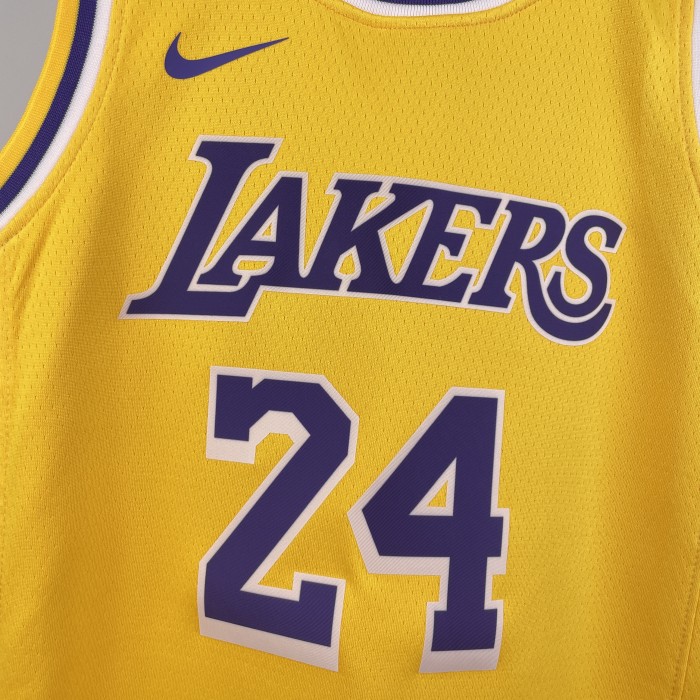 Los Angeles Lakers Kids Jersey Yellow Icon Edition 22/23 NO.24 BRYANT